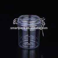 Eco friendly plastic material body scrub cosmetic packaging jar